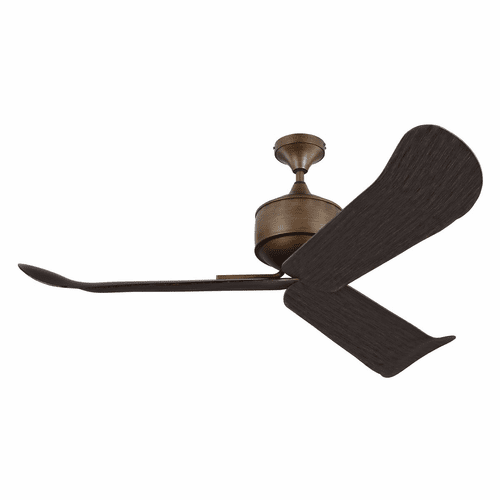 Monte Carlo 56" Dylan Outdoor Ceiling Fan - Aged Brass - 3DYR56AGB