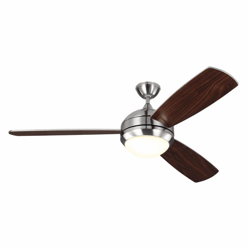Monte Carlo 58" Discus Trio Max Ceiling Fan - Brushed Steel - 3DIR58BSD