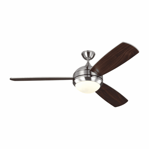 Monte Carlo 58" Discus Trio Max Ceiling Fan - Brushed Steel - 3DIR58BSD-V1