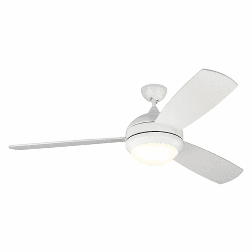 Monte Carlo 58" Discus Trio Max Ceiling Fan - Matte White - 3DIR58RZWD