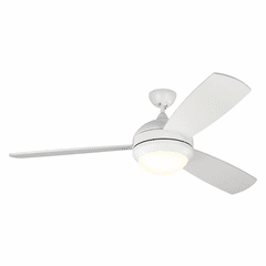 Monte Carlo 58" Discus Trio Max Ceiling Fan - Matte White - 3DIR58RZWD