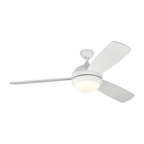 Monte Carlo 58" Discus Trio Max Ceiling Fan - Matte White - 3DIR58RZWD-V1