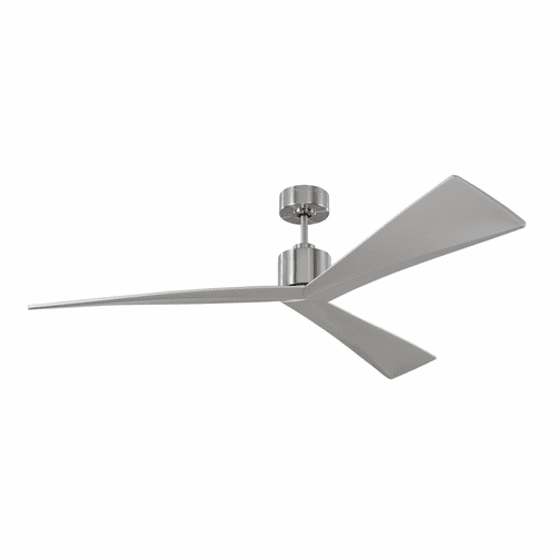 Monte Carlo 60" Adler Ceiling Fan - Brushed Steel - 3ADR60BS