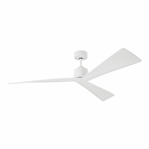 Monte Carlo 60" Adler Ceiling Fan - Matte White - 3ADR60RZW