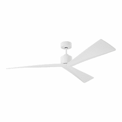 Monte Carlo 60" Adler Ceiling Fan - Matte White - 3ADR60RZW