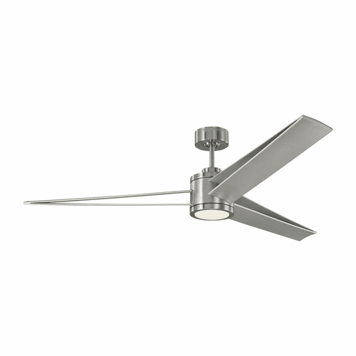 Monte Carlo 60" Armstrong Ceiling Fan - Brushed Steel - 3AMR60BSD