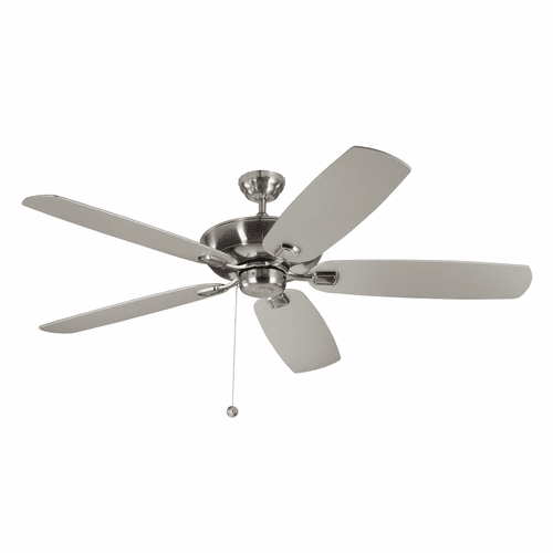 Monte Carlo 60" Colony Super Max Ceiling Fan - Brushed Steel - 5CSM60BS