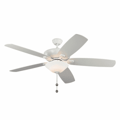 Monte Carlo 60" Colony Super Max Plus Ceiling Fan - Matte White - 5CSM60RZWD