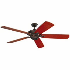 Monte Carlo 60" Cyclone Outdoor Ceiling Fan - Roman Bronze - 5CY60RB
