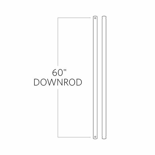 Monte Carlo 60" Downrod - Aged Pewter - DR60AGP