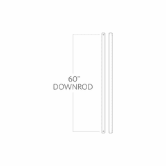 Monte Carlo 60" Downrod - Dark Weathered Zinc - DR60DWZ