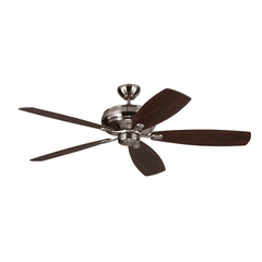 Monte Carlo 60" Embassy Max Ceiling Fan - Brushed Steel - 5EM60BS