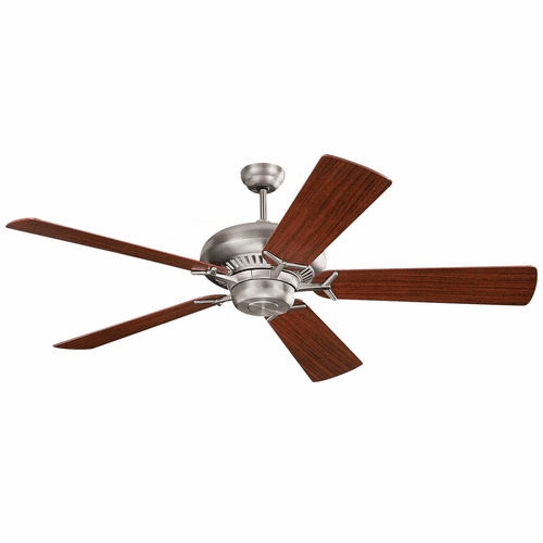 Monte Carlo 60" Grand Prix Ceiling Fan - Brushed Steel - 5GP60BS