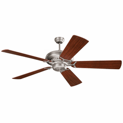 Monte Carlo 60" Grand Prix Ceiling Fan - Brushed Steel - 5GP60BS