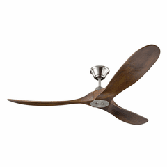 Monte Carlo 60" Maverick Ceiling Fan - Brushed Steel - 3MAVR60BS