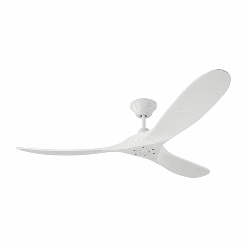 Monte Carlo 60" Maverick Ceiling Fan - Matte White - 3MAVR60RZW