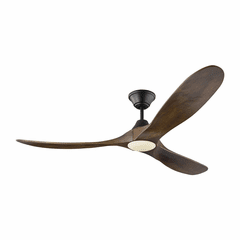 Monte Carlo 60" Maverick LED Ceiling Fan - Matte Black - 3MAVR60BKD
