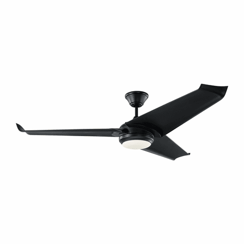 Monte Carlo 60" Orville Ceiling Fan - Matte Black - 3OVR60BKBKD