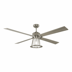 Monte Carlo 60" Rockland LED Ceiling Fan - Brushed Steel - 4RKR60BSD Monte Carlo 60" Rockland LED Ceiling Fan - Brushed Steel - 4RKR60BSD