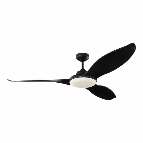 Monte Carlo 60" Stockton Ceiling Fan - Midnight Black - 3STR60MBKD