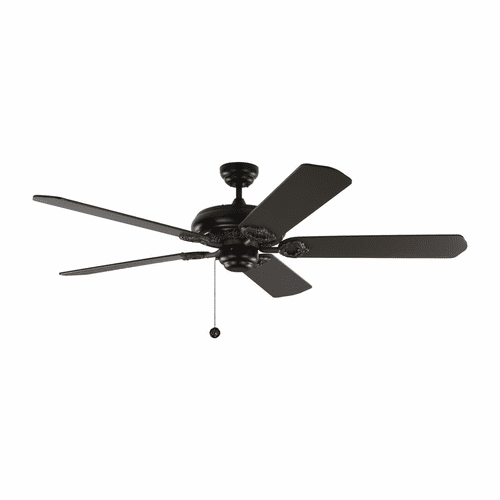 Monte Carlo 60" York Ceiling Fan - Matte Black - 5YK60BK