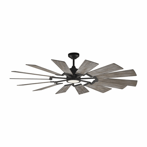 Monte Carlo 62" Prairie Ceiling Fan - Aged Pewter - 14PRR62AGPD