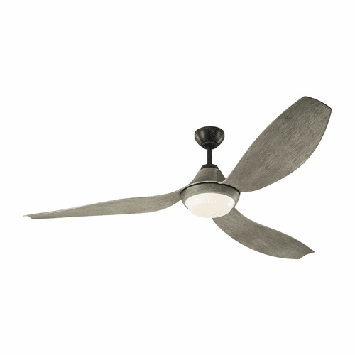 Monte Carlo 64" Avvo Max Ceiling Fan - Aged Pewter w/Frosted White - 3AVMR64AGPD