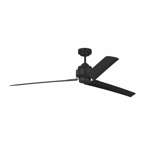 Monte Carlo 68" Arcade Ceiling Fan - Midnight Black - 3ARR68MBK