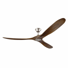 Monte Carlo 70" Maverick Max Ceiling Fan - Brushed Steel - 3MAVR70BS