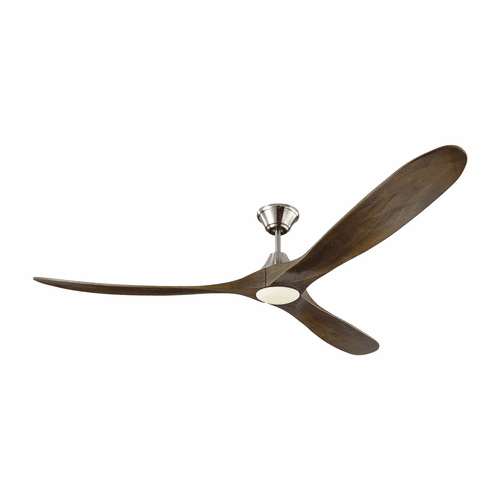 Monte Carlo 70" Maverick Max LED Ceiling Fan - Brushed Steel - 3MAVR70BSD