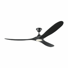 Monte Carlo 70" Maverick Max LED Ceiling Fan - Matte Black - 3MAVR70BKBKD