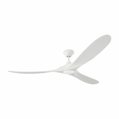 Monte Carlo 70" Maverick Max LED Ceiling Fan - Matte White - 3MAVR70RZWD