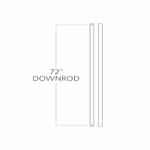 Monte Carlo 72" Downrod - Bronze - DR72BZ