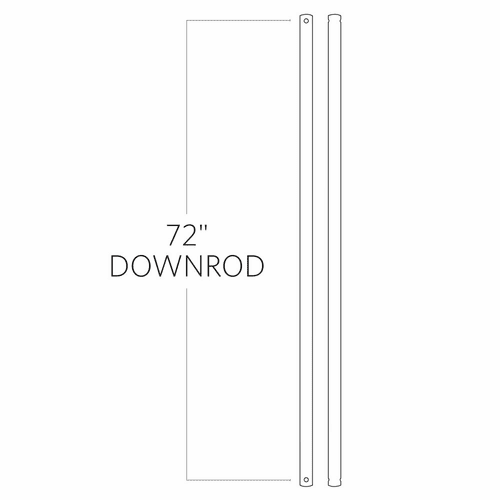 Monte Carlo 72" Downrod - Chrome - DR72CH