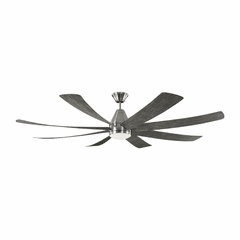 Monte Carlo 72" Kingston Ceiling Fan - Brushed Steel - 8KGR72BSLGWOD Monte Carlo 72" Kingston Ceiling Fan - Brushed Steel - 8KGR72BSLGWOD