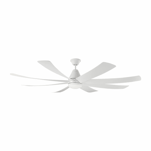 Monte Carlo 72" Kingston Ceiling Fan - Matte White - 8KGR72RZWD