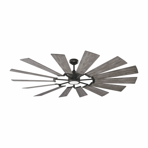 Monte Carlo 72" Prairie Grand Ceiling Fan - Aged Pewter - 14PRR72AGPD