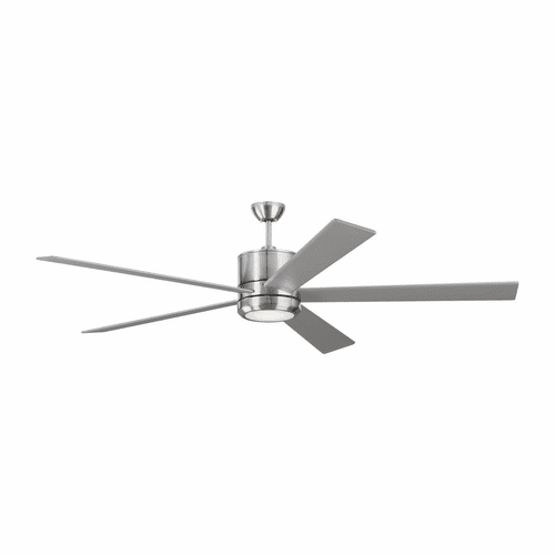 Monte Carlo 72" Vision Ceiling Fan - Brushed Steel - 5VMR72BSD