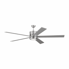 Monte Carlo 72" Vision Ceiling Fan - Brushed Steel - 5VMR72BSD