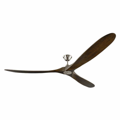 Monte Carlo 88" Maverick Super Max Ceiling Fan - Brushed Steel - 3MAVR88BS