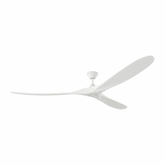 Monte Carlo 88" Maverick Super Max Ceiling Fan - Matte White - 3MAVR88RZW