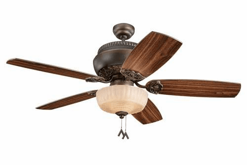 Monte Carlo Albany 52'' 5 Blade American Walnut Roman Bronze 5AN52RBD-L