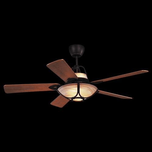 Monte Carlo Alicante 56'' 5 Blade Teak Veneer Roman Bronze 5ALR56RBD-L