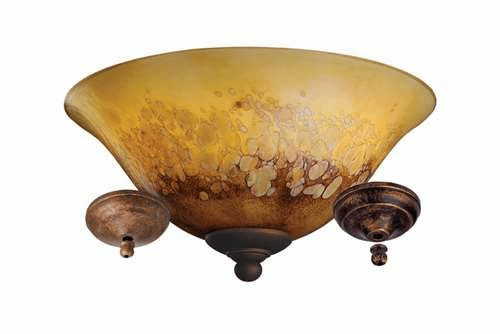 Monte Carlo Bowl Light Kit w/BR/RB/TB Bowl Caps Iridescent Stone MC219-L