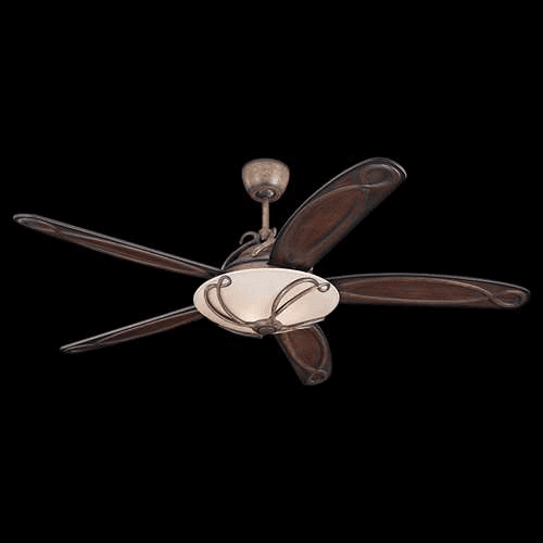 Monte Carlo Chloe 66'' 5 Blade Carved Gradient Walnut/Gradient Walnut Mediterranean Bronze 5CLR66MBD