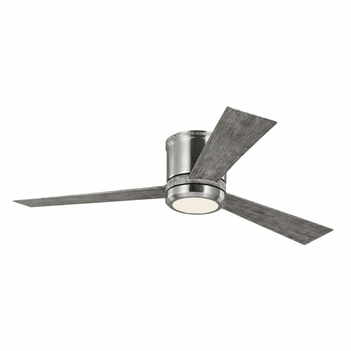 Monte Carlo Clarity 52" Ceiling Fan w/LED - Brushed Steel - 3CLYR52BSLGD-V1