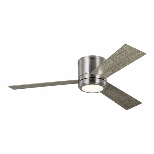 Monte Carlo Clarity Max 56" Ceiling Fan w/LED - Brushed Steel - 3CLMR56BSLGD-V1