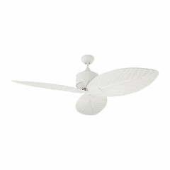 Monte Carlo Delray 56" Outdoor Ceiling Fan - Matte White - 3DLR56RZW