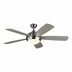 Monte Carlo Discus Classic Smart 52" LED Ceiling Fan - Brushed Steel - 5DISM52BSD
