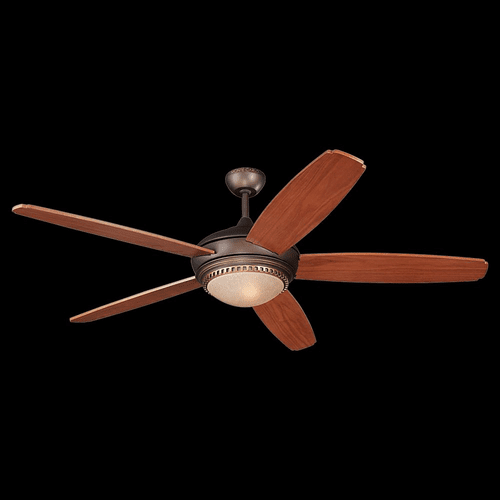 Monte Carlo Fenton 60" 5 Blade Walnut Veneer Roman & Iberian Bronze 5FNR60RID-L